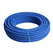 Труба металлопластиковая PE-Xc/Al/PE-Xc Henco RIXc в синей гофре d16x2,0 мм (отопление и водоснабжение) 100 м