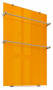 Полотенцесушитель электро "Теплолюкс" Flora 60х90 оранжевый